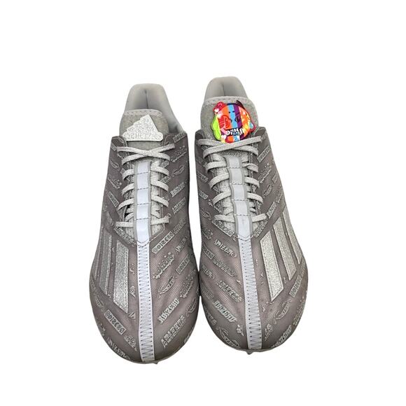 Adidas Shoes Adizero Big Mood Silver Firm Ground Athletic Cleats Size Men\'s 10 main image 4